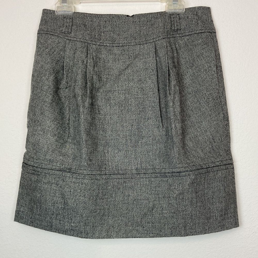 Anthropologie tweed pleated skirt w/pockets NWOT lined